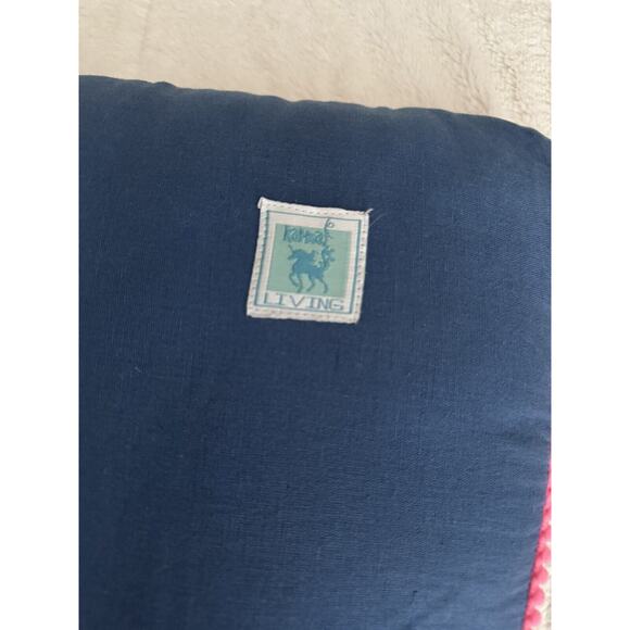 Karma Living Throw Pillow Embroidered Heifer/COW RARE - Picture 5 of 5